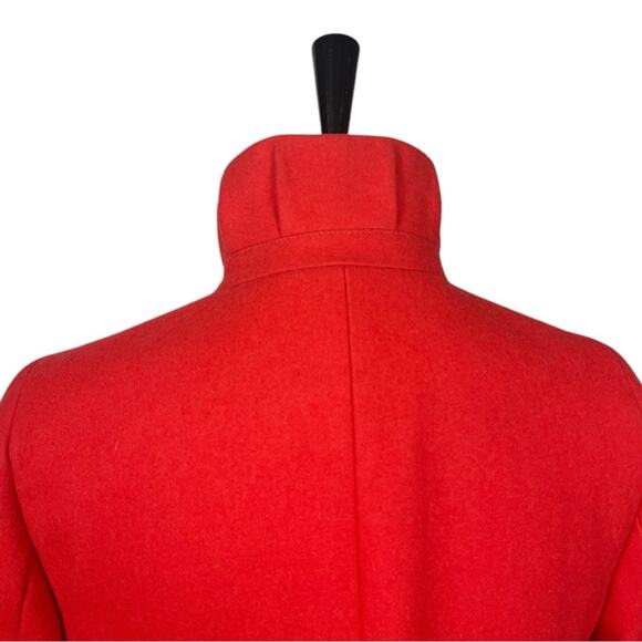 J.Crew Wool Blend Lady Day Coat High Collar A-line Coral Pink Women’s Size 2 - Picture 10 of 12